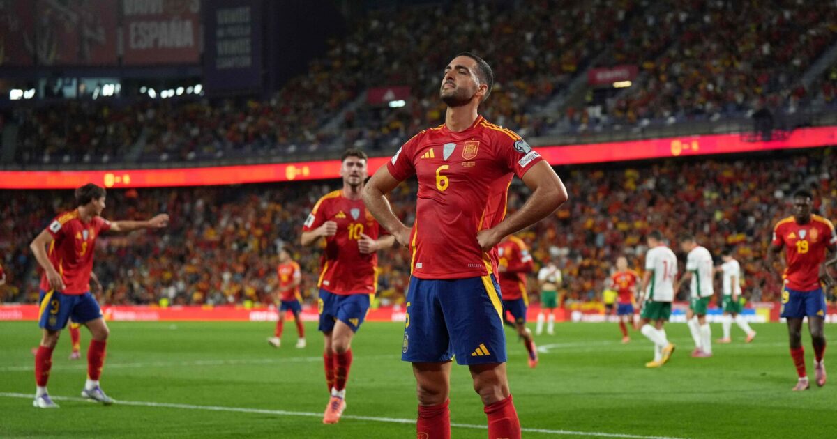 Arsenal-profil bomber videre for Spanien i ny storsejr Foto: Cesar Manso/AFP/Ritzau Scanpix