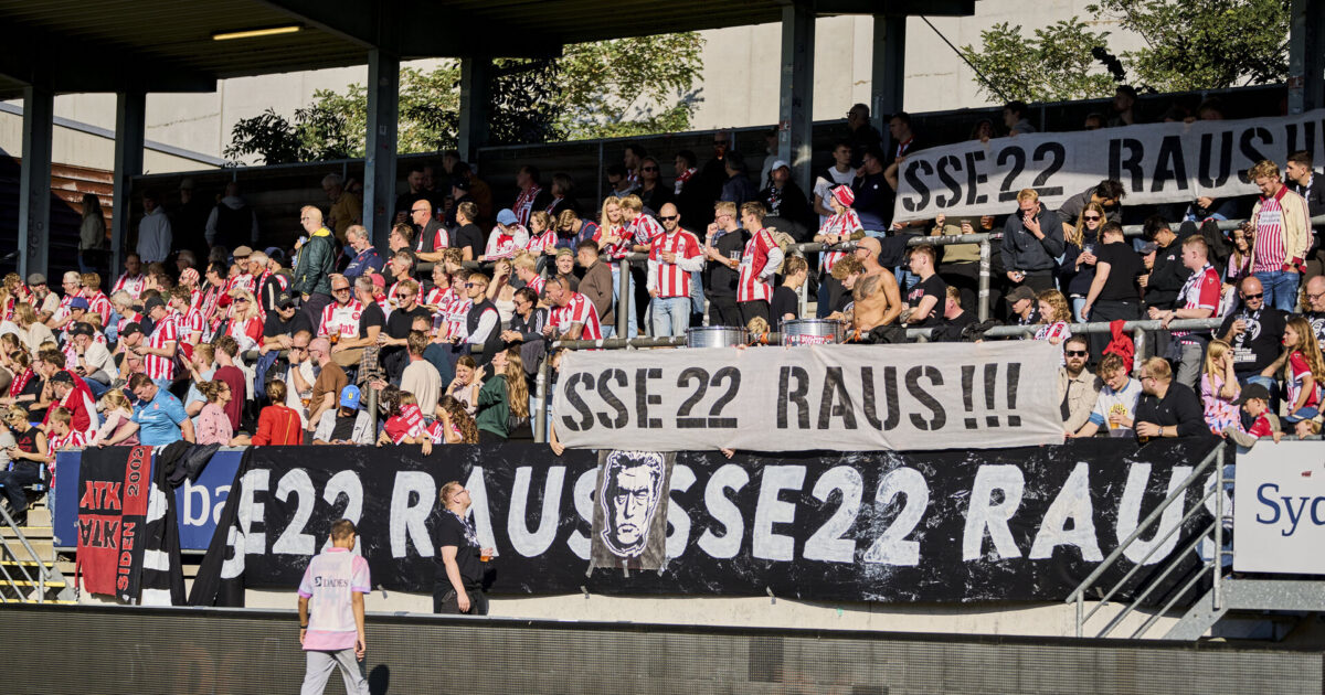AaB går nu i ‘dialog’ med SSE22: Håber på nordjysk opbakning Foto: Thomas Traasdahl/Ritzau Scanpix