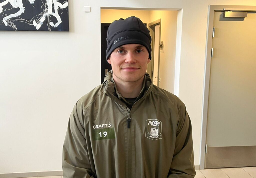 Kristian Arnstad efter træning på Fredensvang.