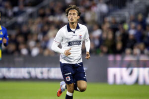 Markus Solbakken i aktion for AGF.