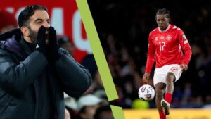 Patrick Dorgu og Ruben Amorim.