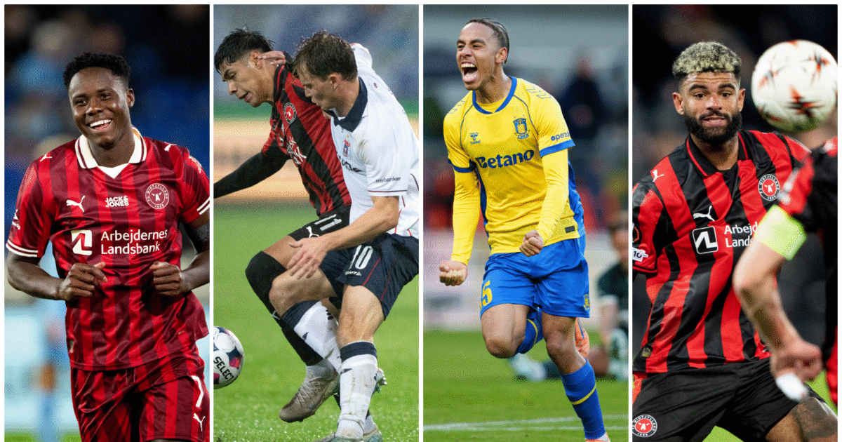 Jylland har større profiler end FCK og Brøndby Foto: Bo Amstrup/Ritzau Scanpix og 
Liselotte Sabroe/Ritzau Scanpix