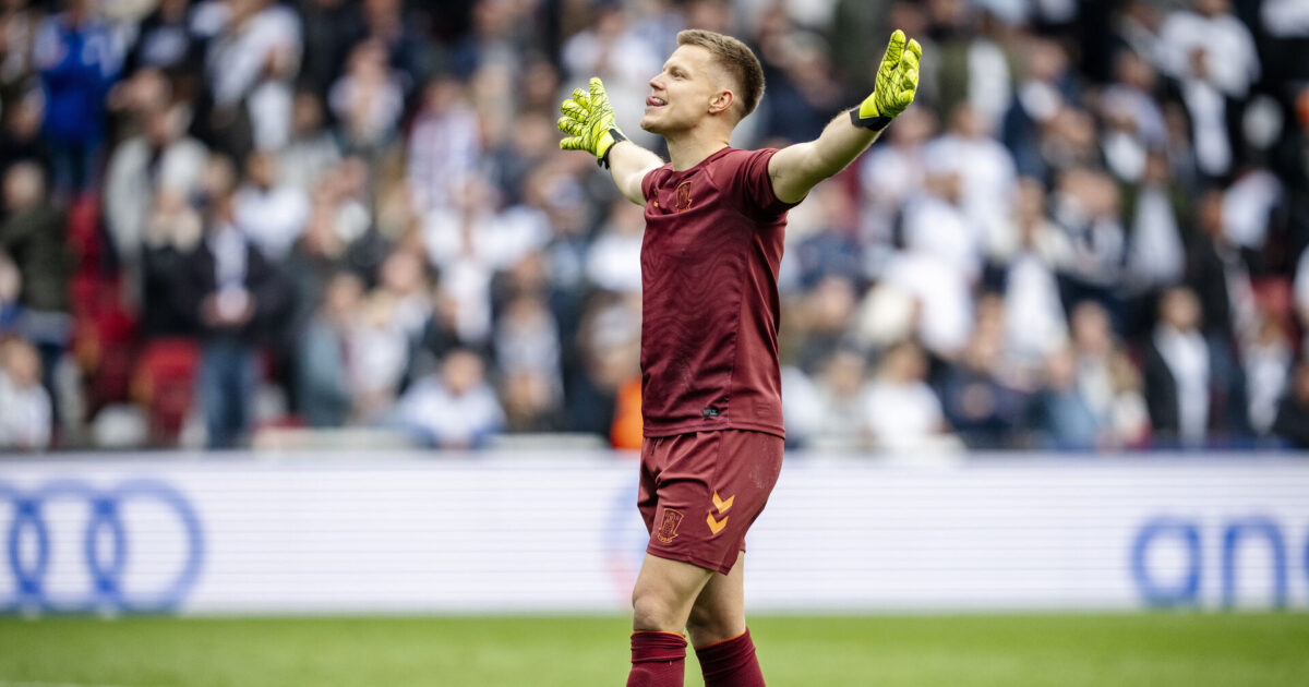 Kæk Patrick Pentz: Jeg elsker at spille i Parken Foto: Mads Claus Rasmussen/Ritzau Scanpix