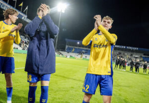 Mathias Jensen i Odense for Brøndby IF. 3F Superliga: OB - BIF