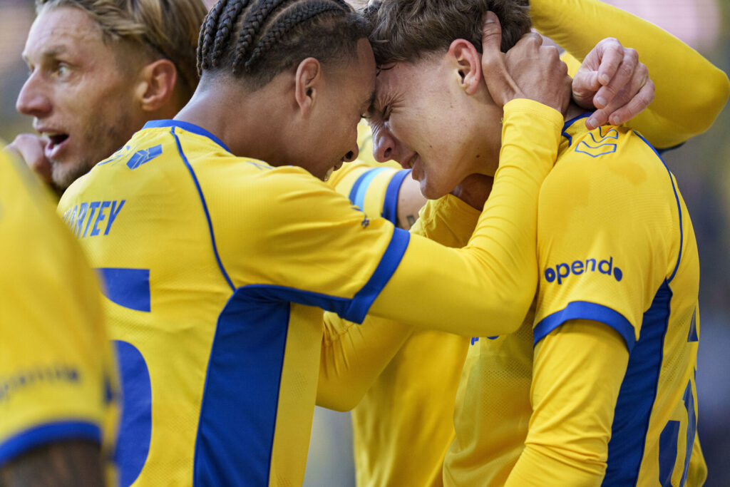 Noah Nartey og Jacob Ambæk for Brøndby IF