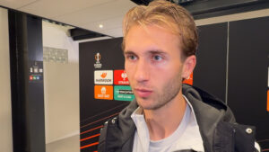 Benjamin Nygren under interview på MCH Arena i Herning.
