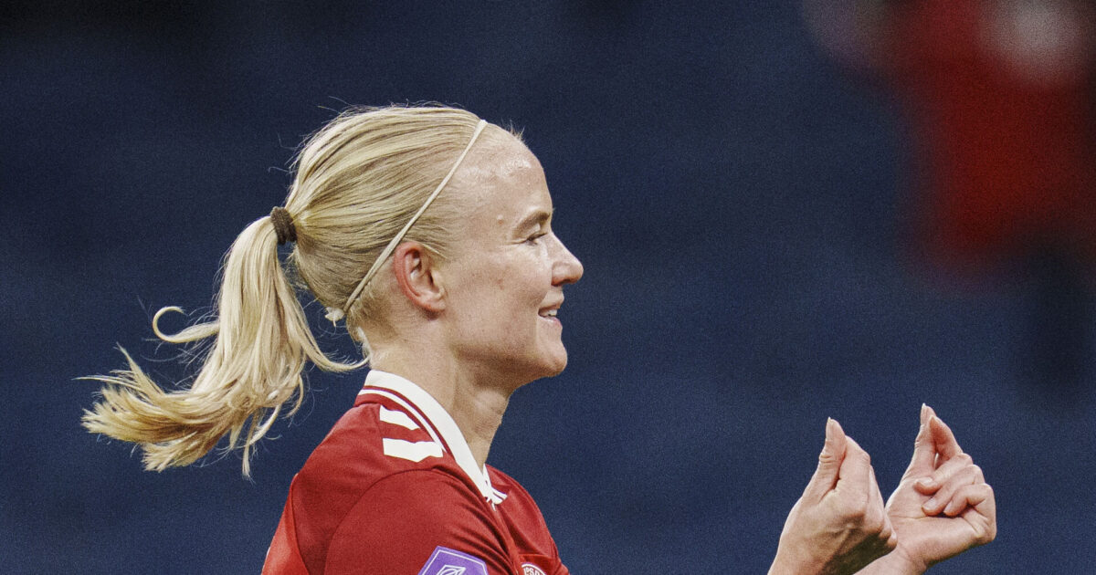 Pernille Harder kan vinde årets spiller for 9. gang Foto: Liselotte Sabroe/Ritzau Scanpix