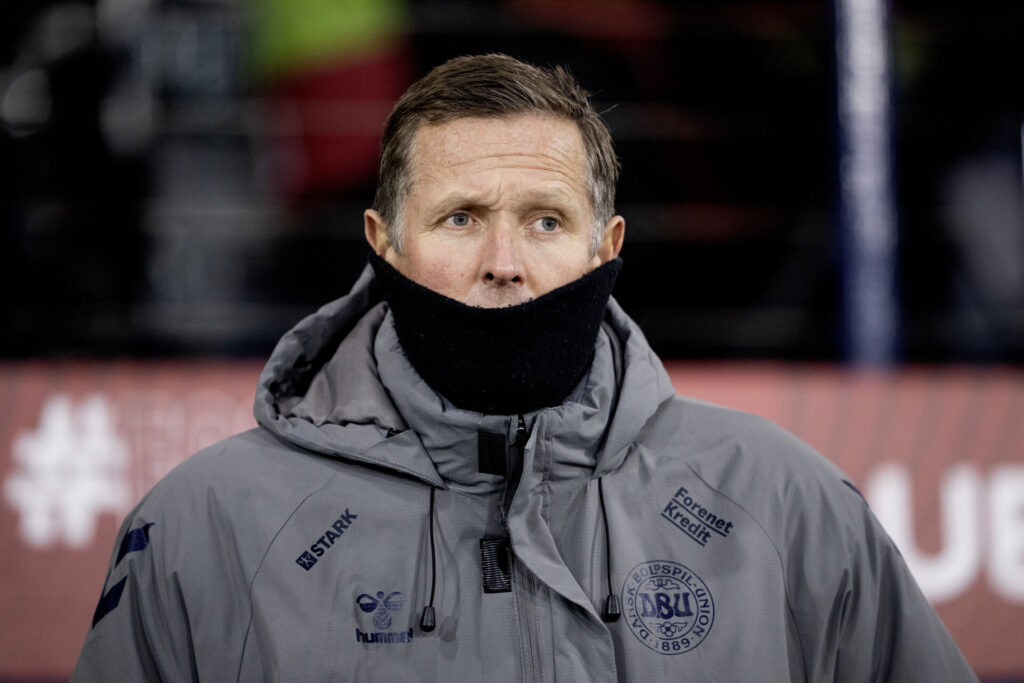 Peter Møller under Danmarks kamp mod Skotland.