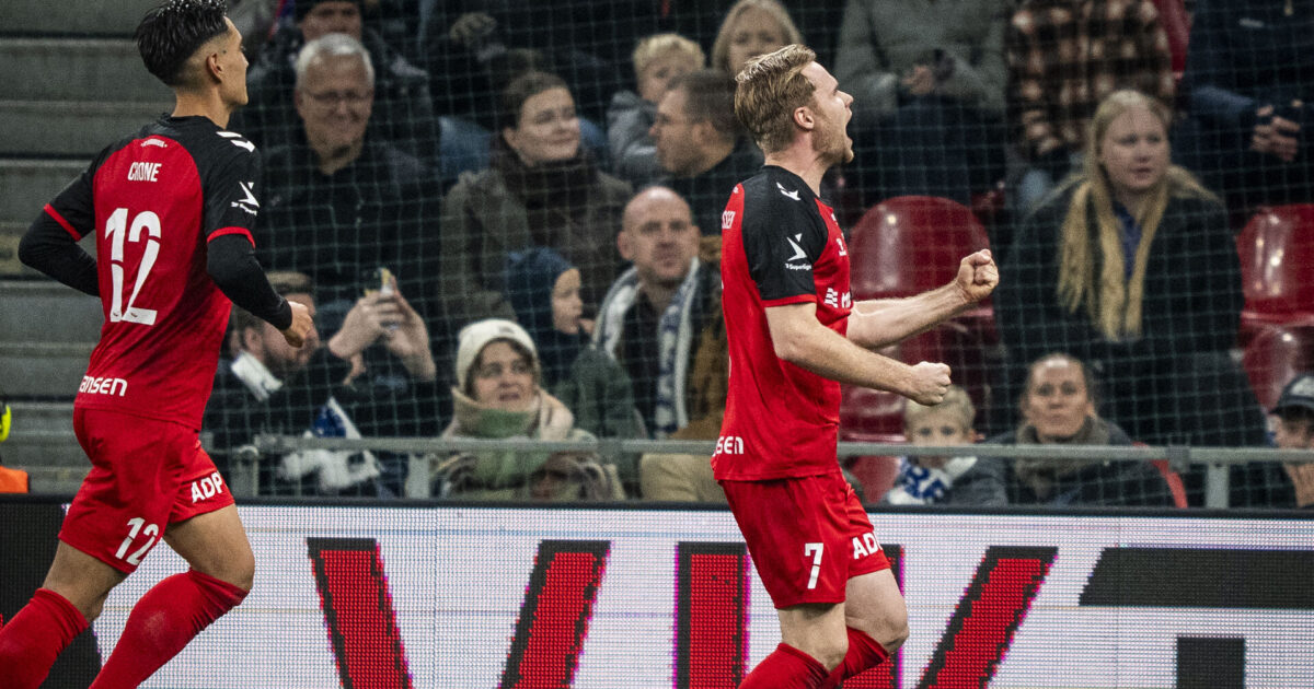 Fredericia-målscorer er stolt: Vi kunne have taget et point Foto: Ida Marie Odgaard/Ritzau Scanpix