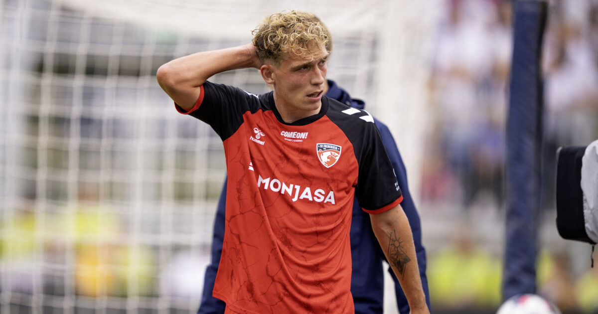 Fredericia-målscorer: Skal være stolte over præstationen Foto: Bo Amstrup/Ritzau Scanpix