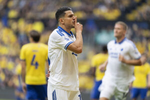 Mohamed Elyounoussi på Brøndby Stadion.