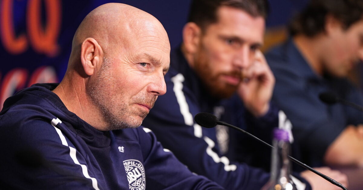 Riemer med gode nyheder inden skæbnekamp i Skotland Foto: Bo Amstrup/Ritzau Scanpix