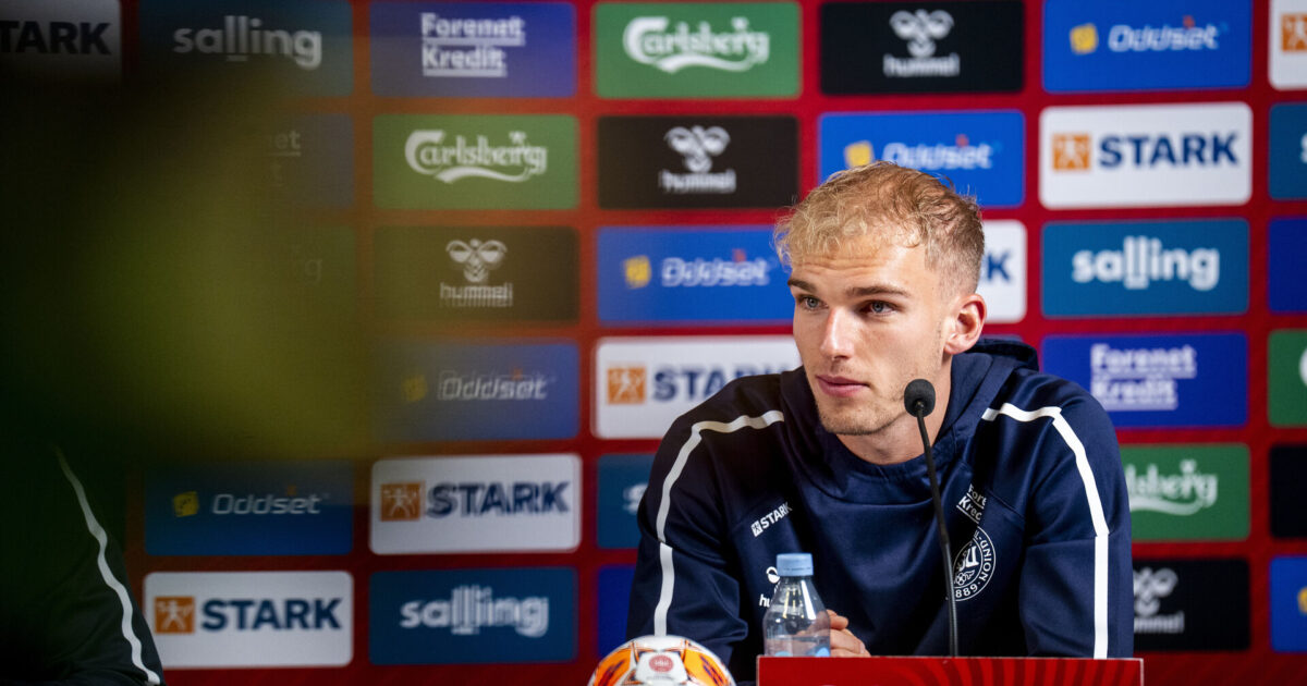 Joker på pressemøde: Skønt med flere jyder på landsholdet Foto: Ida Marie Odgaard/Ritzau Scanpix