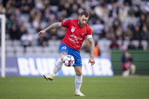 Martin Spelmann i kamp for Hvidovre.