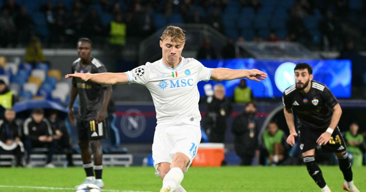 Napoli pligtsejrede trods skidt Højlund-aften Foto: Photo by Alberto PIZZOLI 