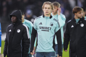 Mads Emil Madsen inden en af FCK's kampe.