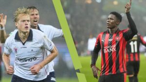 3F Superligaens første- og andenplads på topscorerlisten: Tobias Bech og Franculino.