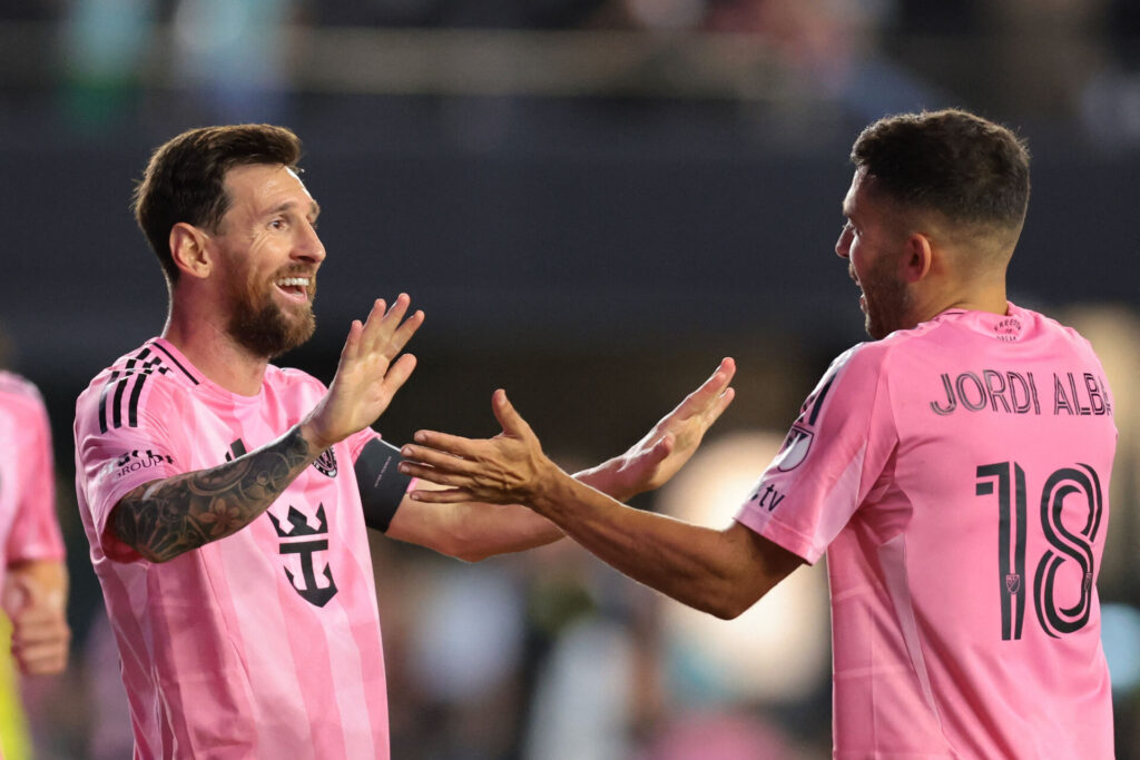 Lionel Messi og Jordi Alba i Inter Miami.