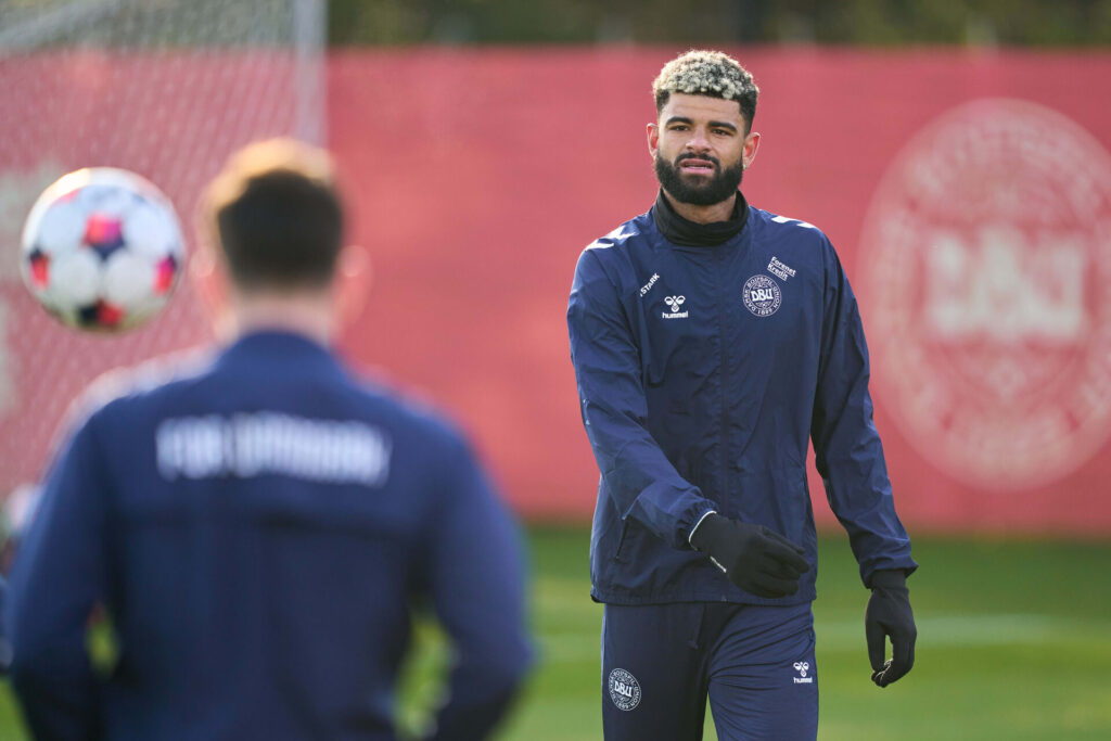 Philip Billing på det danske herrelandshold. VM-kval: Fodboldlandsholdet træner
