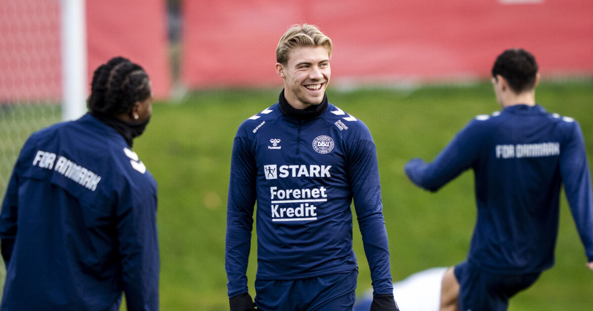 Riemer giver status på syg Højlund Foto: Ida Marie Odgaard/Ritzau Scanpix