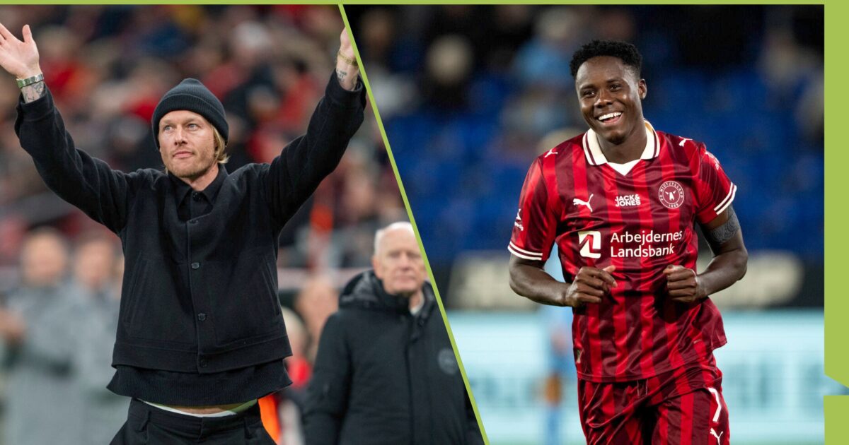 Kjær hylder FCM-guldfugl: Han kan spille i enhver klub Foto: Søren/ Bo Amstrup/Ritzau Scanpix