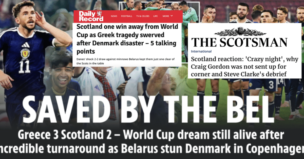 Selvsikre skotter – saved by the ‘Bel’ 