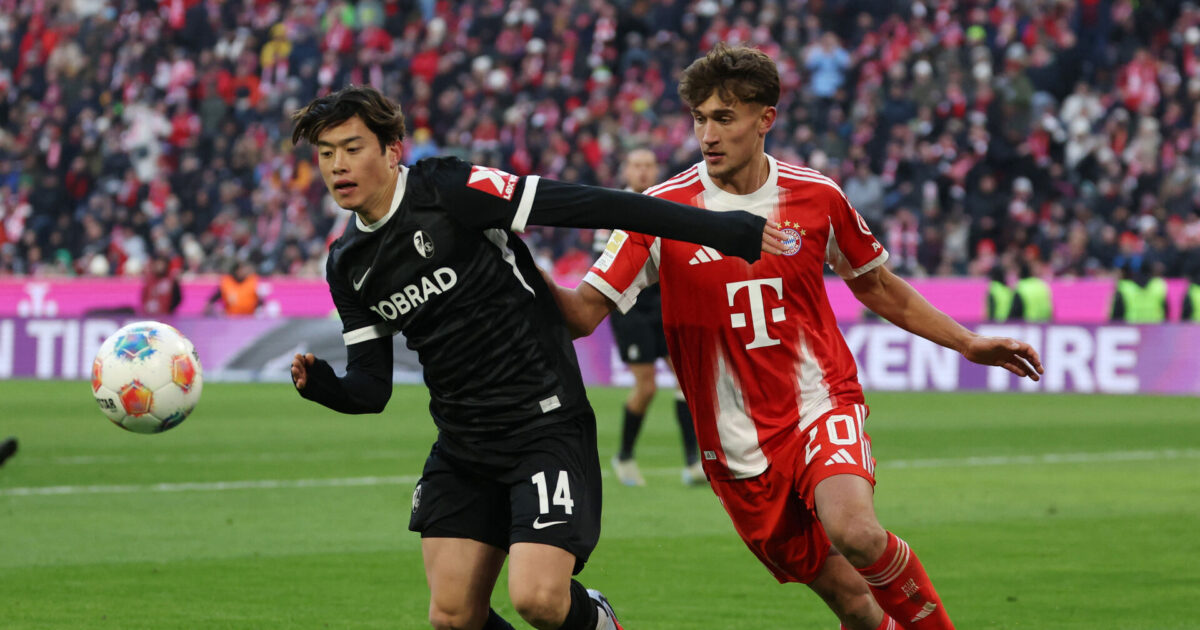 Suzuki chokerer Bayern München – se målet her Foto: Gintare Karpaviciute DFL REGULATIONS PROHIBIT ANY USE OF PHOTOGRAPHS AS IMAGE SEQUENCES AND/REUTERS