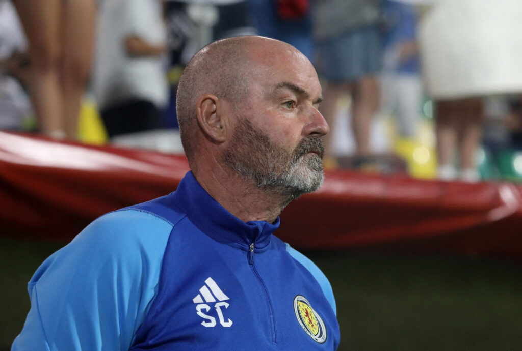 Steve Clarke til en Skotland-landskamp