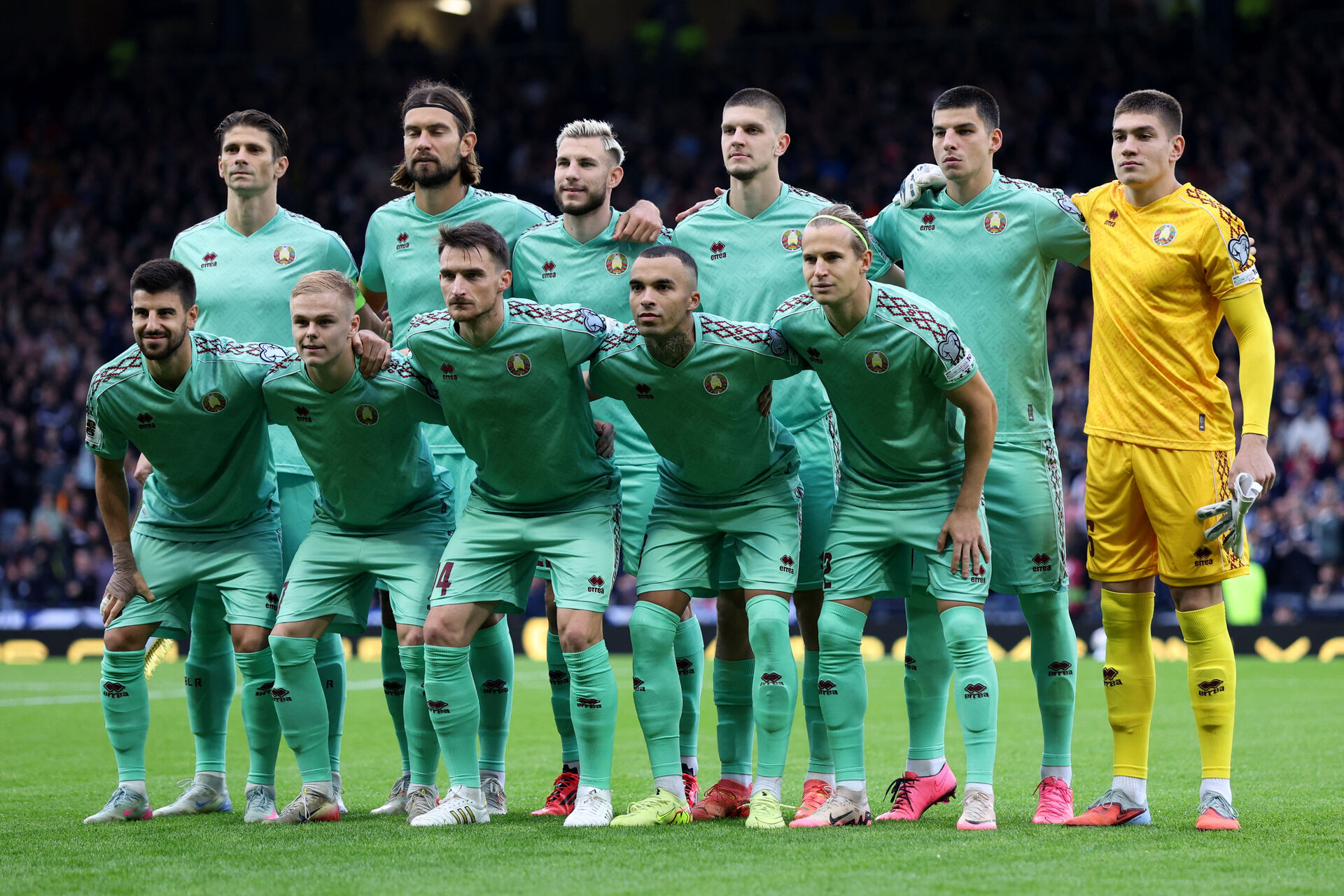 Belarus’ landshold fanget i polsk grænseland før Parken foto