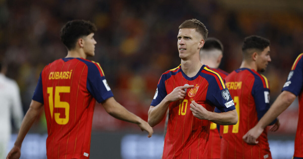 Spanien knuser alt og alle, men får ødelagt historisk rekord Foto: Marcelo Del Pozo/REUTERS