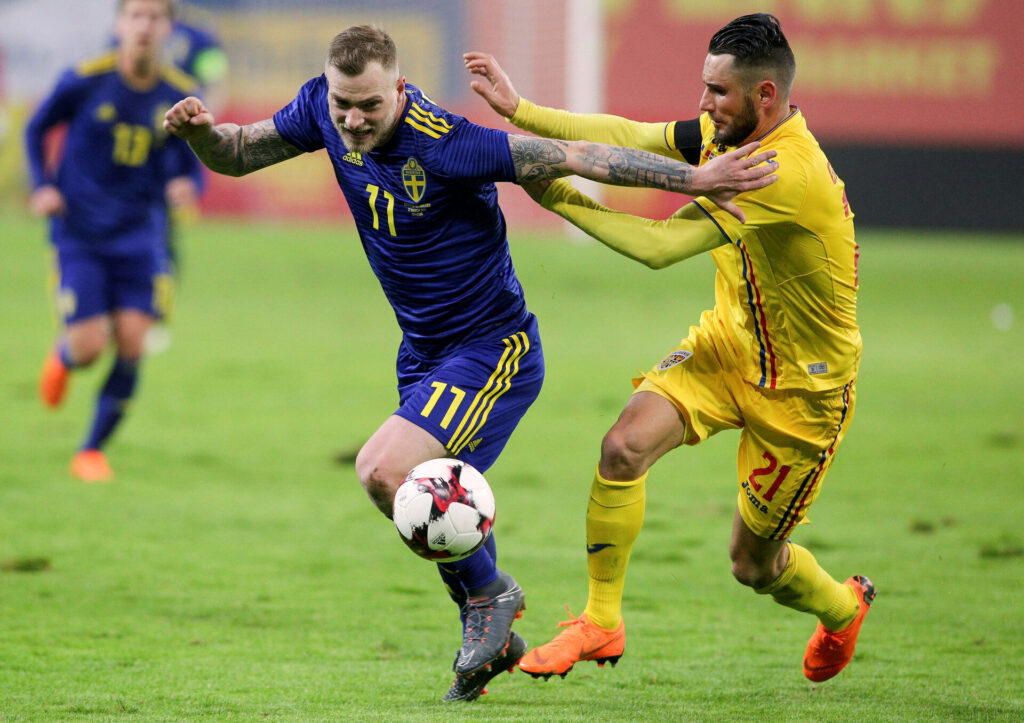 John Guidetti på bolden.