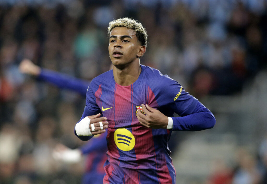 Lamine Yamal jubler i FC Barcelona.