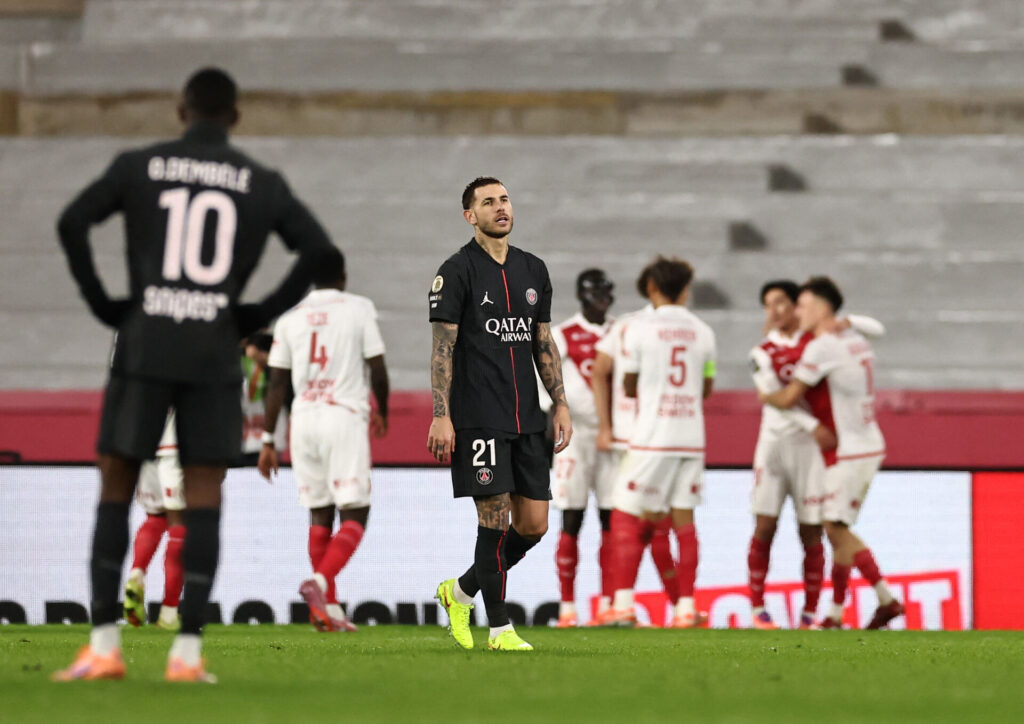 AS Monaco jubler efter scoring.