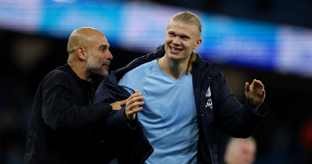 Ronaldo, Messi – og Haaland: Pep sammenligner nordmanden med de største Foto: Ritzau Scanpix/REUTERS