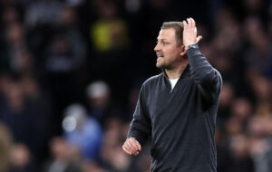 Jacob Neestrup under FCK's kamp mod Tottenham.