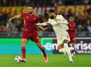 Philip Billing under FCM's kamp mod AS Roma.