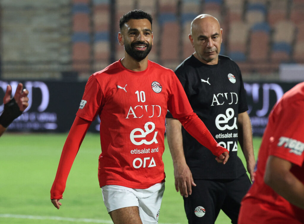 Mohamed Salah går på banen.