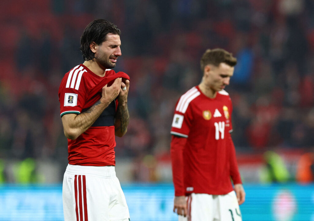 Dominik Szoboszlai i tårer.