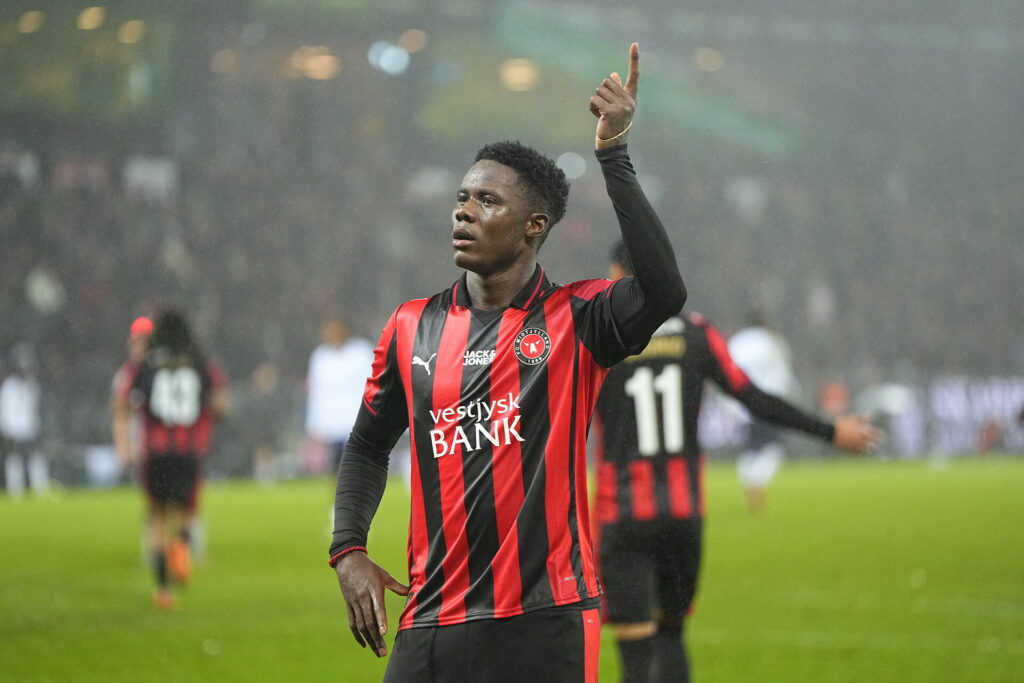 Franculino fejrer et mål for FCM.