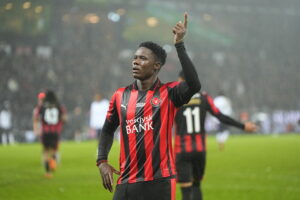 Franculino fejrer et mål for FCM.