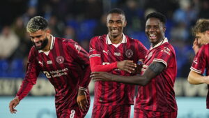 FC Midtjylland-spillere fejrer scoring