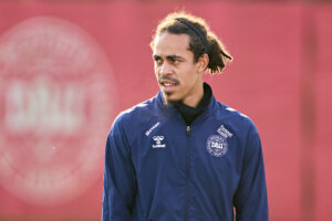Yussuf Poulsen under en dansk landsholdslejr