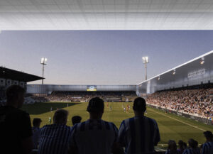 En illustration af det nye Brøndby stadion