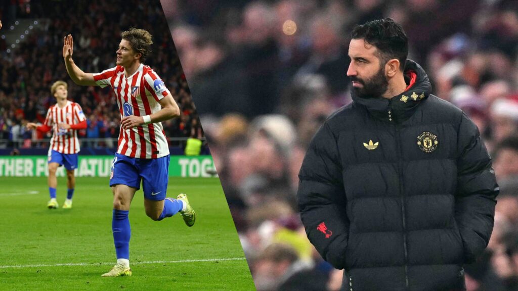 Ruben Amorim kigger, og Conor Gallagher giver highfive.