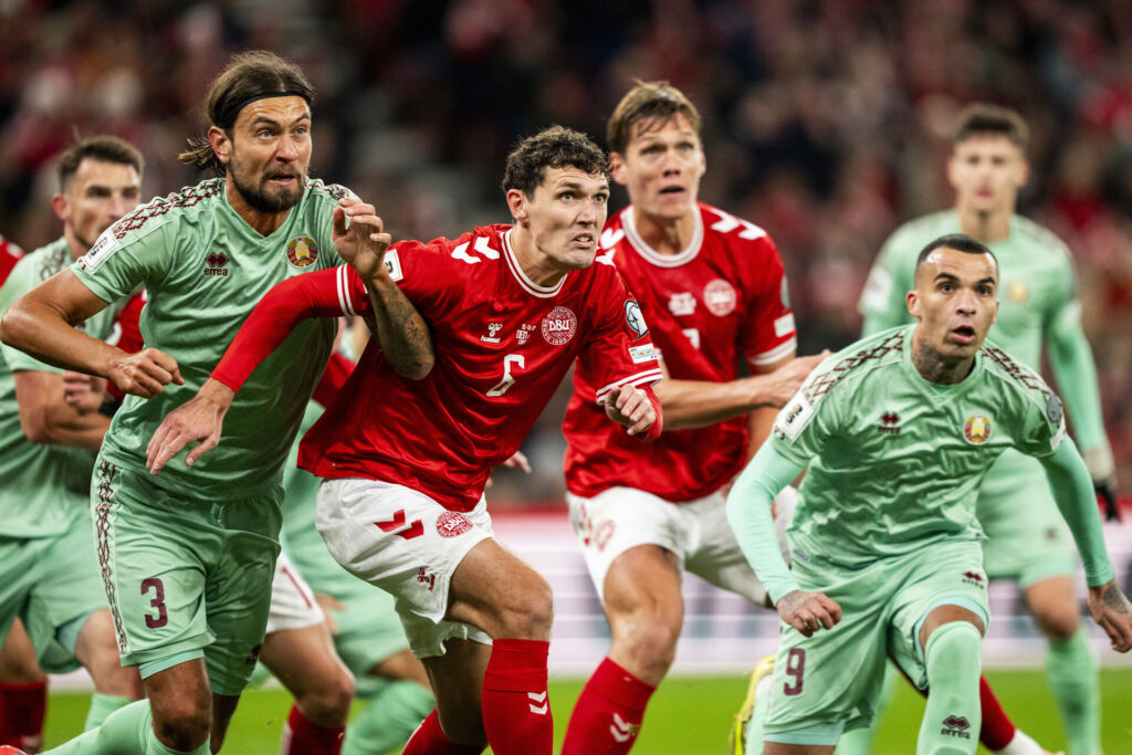 Andreas Christensen i aktion for Danmark