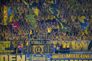 Et billede af en masse Brøndby IF