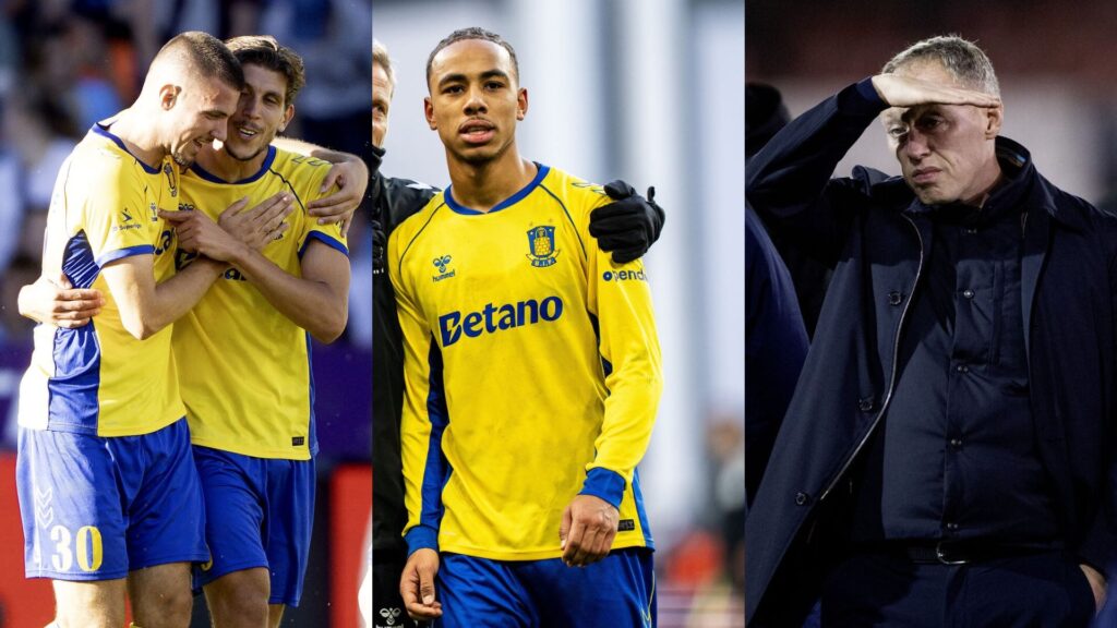 Noah Nartey med Stijn Spierings, Jordi Vanlerberghe og Steve Cooper.