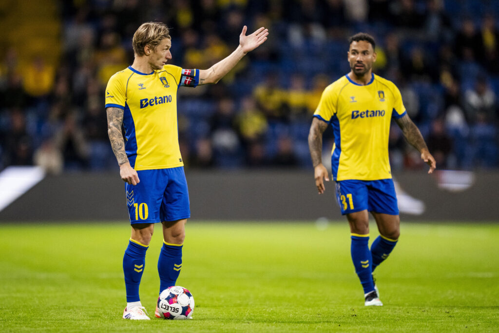 Daniel Wass i aktion for Brøndby.