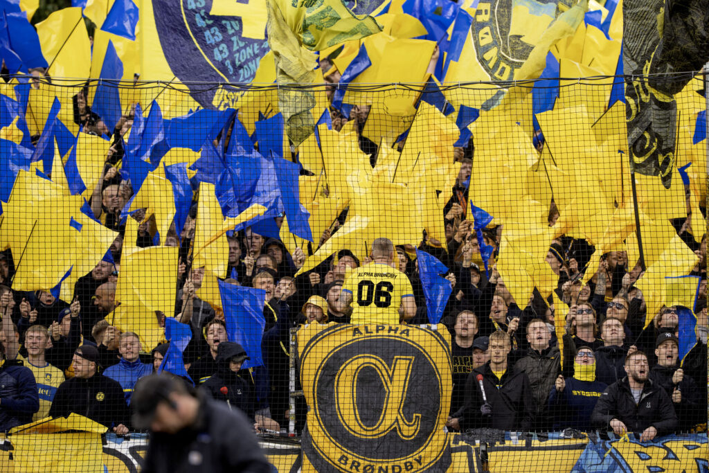 Et billede af Brøndby-fans.