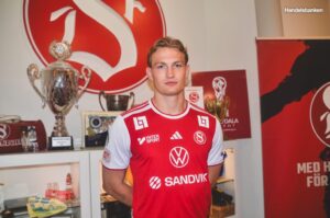 Christian Wagner ved sin præsentation i Sandvikens IF.